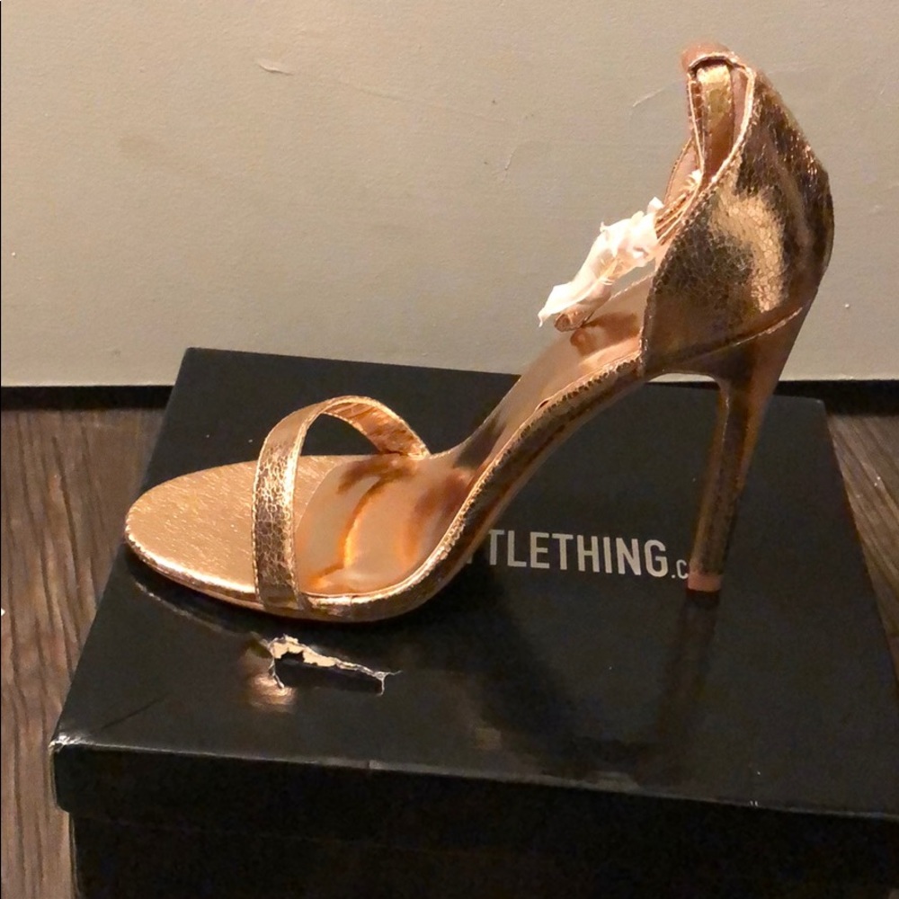 Rose gold heels